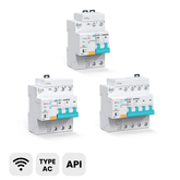 TOQCB2L Tuya Type AC Smart RCBO Wi-Fi Circuit Breaker Leakage Protection 1-63A Adjustable TONGOU