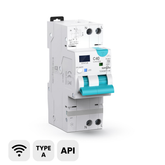 TOSMR1 Type A 30mA Wi-Fi Smart RCBO Residual Current Circuit Breaker with Overcurrent Protection | Remote Control, Voice Control, Timing Modes, Power Monitor | Rated Current 1-20A/40A Adjustable 1P+N, Circuit Protection | Tuya/Smart Life APP TONGOU