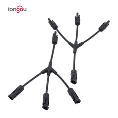 TOWMC4-Y3  Solar Y-Branch Connectors, 3-to-1 MC4 Parallel Adapter Cable Pairfor PV Systems
