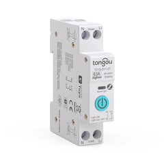 Interrupteur intelligent Zigbee TO-Q-SY1 sur rail DIN avec modes de programmation et fonction de mesure