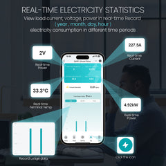 TOSMR1 Tuya Zigbee RCBO Inteligente Recierre Automático Protección Contra Fugas 20A/40A TONGOU