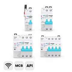  TOQCB2 Wi-Fi Disjoncteur intelligent mini 1-4P Tuya avec mesure, réglable de 1 à 63A TONGOU