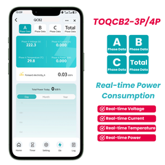 TOQCB2-JWT Tuya Wi-Fi MCB 1P-4P 1-63A Adjustable Circuit Breaker TONGOU