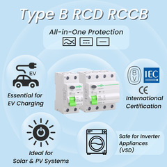 [30% OFF] TORD4B Type B RCD 2P/4P 10KA Residual Current Device 40A/63A 30mA TONGOU
