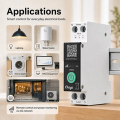 TO-Q-SY2 Interrupteur intelligent Wi-Fi avec mesure en temps réel et contrôle à distance TONGOU