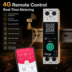 TO-Q-SY2 Interrupteur intelligent Wi-Fi avec mesure en temps réel et contrôle à distance TONGOU