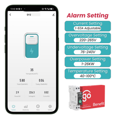 TO-Q-SY2-JWT Wi-Fi Interrupteur intelligent avec mesure en temps réel et contrôle à distance TONGOU