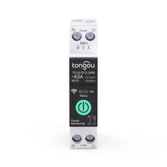 TO-Q-SY2 Tasmota Version Wi-Fi DIN Rail Smart Switch 1P+N TONGOU