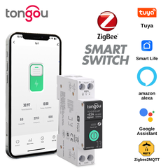 TO-Q-SY2 Zigbee2MQTT Smart Switch AC 90-240V 1-63A Adjustable TONGOU™