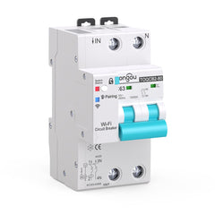 TO-QCB2-2P_-1_25 smart mini circuit breaker tuya