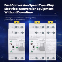 TOATS Automatic Transfer Switch 2P/4P ATS Dual Power Uninterrupted Power 110V 220V 63A TONGOU