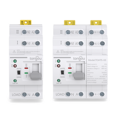 TOATS Automatic Transfer Switch 2P/4P ATS Dual Power Uninterrupted Power 110V 220V 63A TONGOU