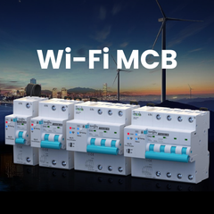 TOQCB2-JWT Minidisyuntor Tuya Wi-Fi para Carril DIN | 1P 2P 3P 4P 1-63A Ajustable | con Control Remoto, Monitor de Energía, Modos Temporizador, Protección de Circuito App Tuya/Smart Life TONGOU