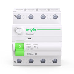 TORD4 Type AC RCD 30-300mA 63A 6KA RCCB Residual Current Device TONGOU
