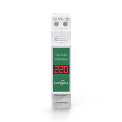 TOVME-Single Phase/ 3-Phase AC DIN Rail Meter 60-450V with LCD Digital Display