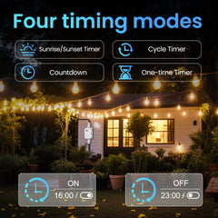 API TOWPS IP67 Outdoor Tuya Wi-Fi Waterproof Smart Switch & Box 16A Timer Relay for Pool Pump TONGOU