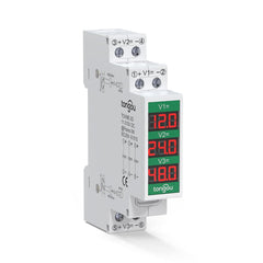 TOVME DC 1-3P DIN-Schienen-Voltmeter 110~310V Solarsystem PV