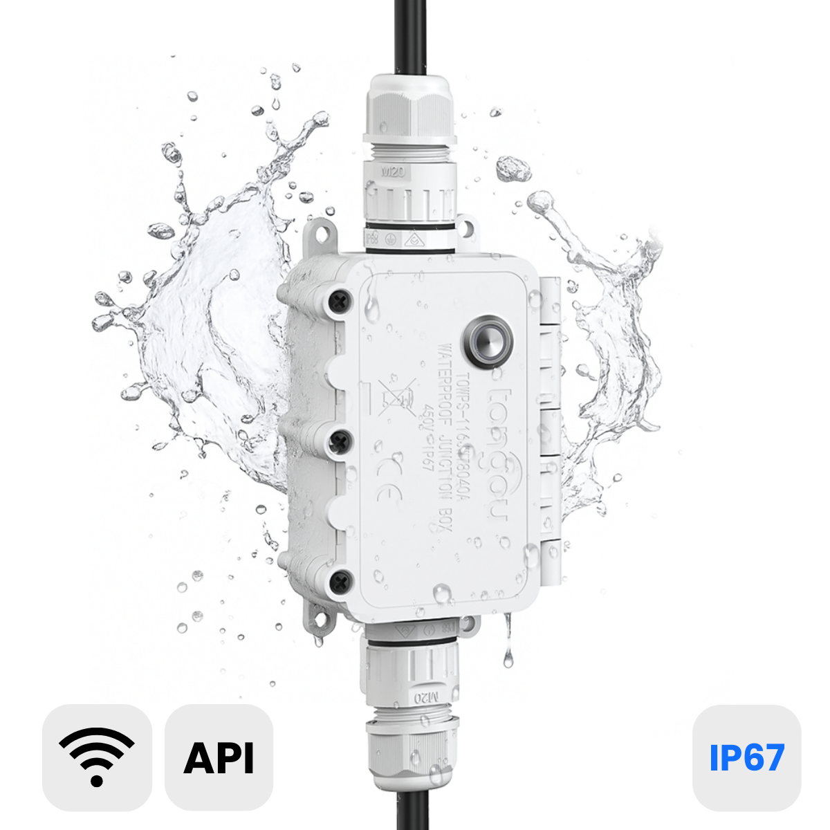 IP67 Outdoor Tuya Wi-Fi Waterproof Smart Switch & Box 16A Timer Relay ...