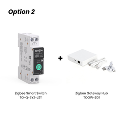 TO-Q-SY2-JZT Zigbee2MQTT Smart Switch AC 90-240V 1-63A Adjustable TONGOU