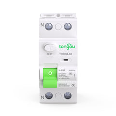 TORD4 Type AC RCD 30-300mA 63A 6KA RCCB Residual Current Device TONGOU